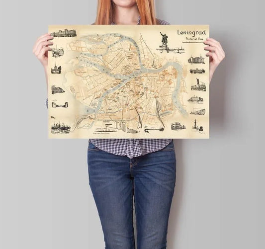 St Petersburg Map Wall Decor| 1935 Leningrad Map St Petersburg Map Wall Decor| 1935 Leningrad Map St Petersburg Map Wall Decor| 1935 Leningrad Map 