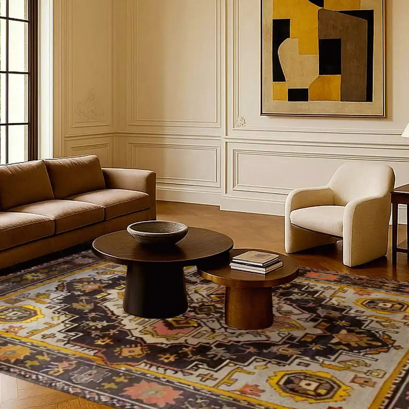 Stellar Mosaic Hand Knotted Area Rug