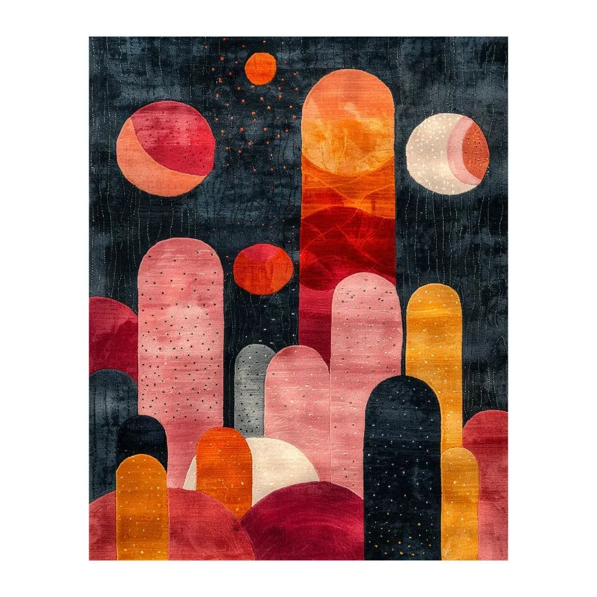 Stellar Harmony Hand Tufted Wool Rug