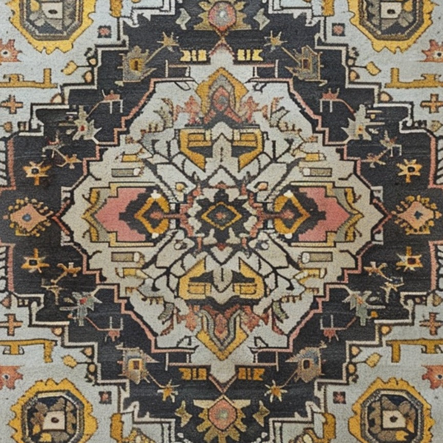 Stellar Mosaic Hand Knotted Area Rug