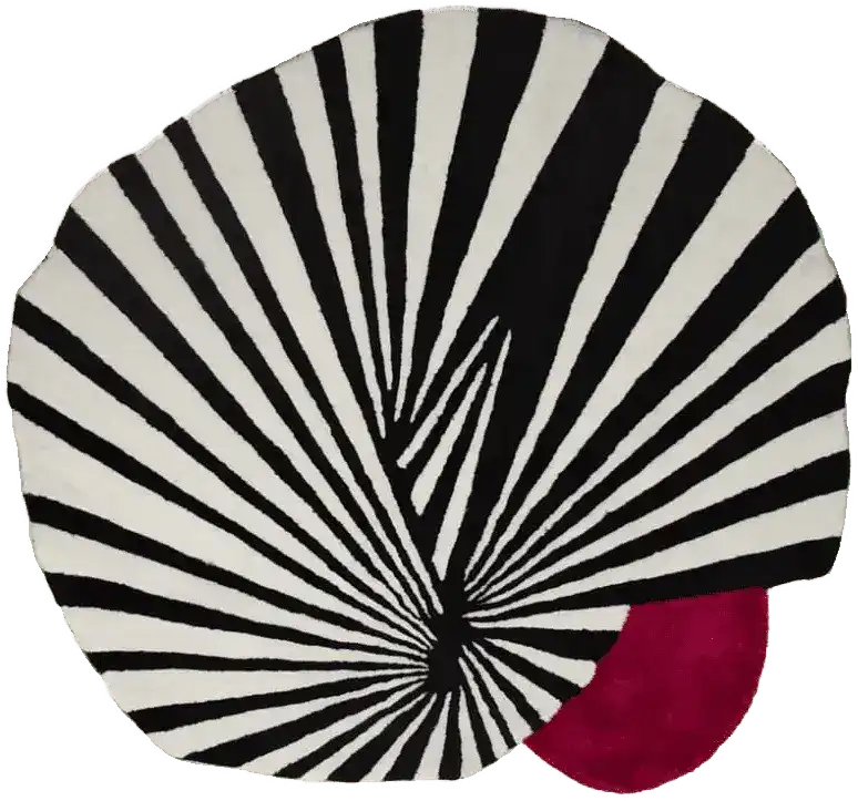 Step onto the Red Sun Hand Tufted Wool Rug - 1001 KNOTS