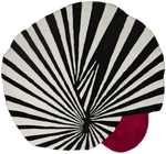 Step onto the Red Sun Hand Tufted Wool Rug - 1001 KNOTS