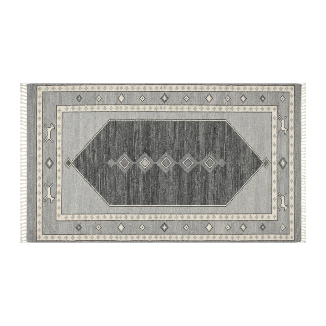 Storm Cloud Medallion Hand Knotted Rug - alternate view