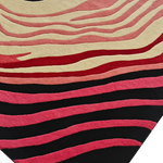 Striped and Wavy Hand Tufted Rug 