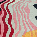 Striped and Wavy Hand Tufted Rug 