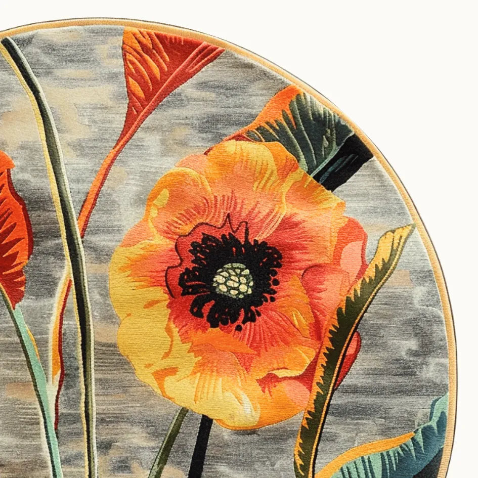 Sun-Kissed Bloom Hand Tufted Round Rug