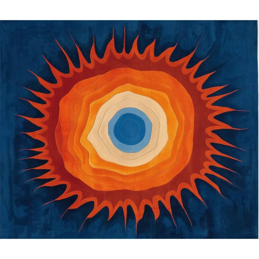 Sunburst Hand Tufted Wool Rug