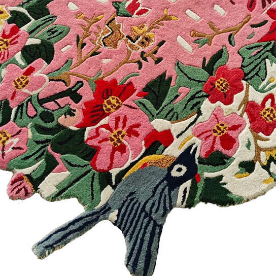 Sunrise Bloom Hand Tufted Round Rug