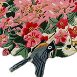 Sunrise Bloom Hand Tufted Round Rug