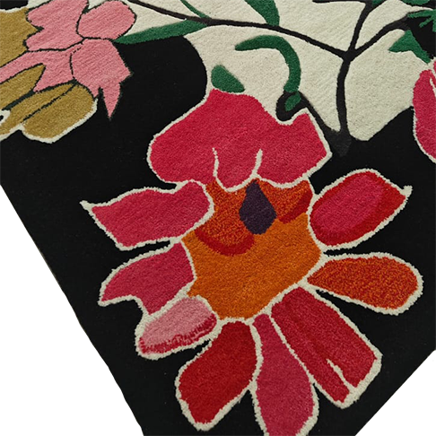 Sunset Flower Waltz Hand Tufted Rug