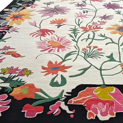 Sunset Flower Waltz Hand Tufted Rug