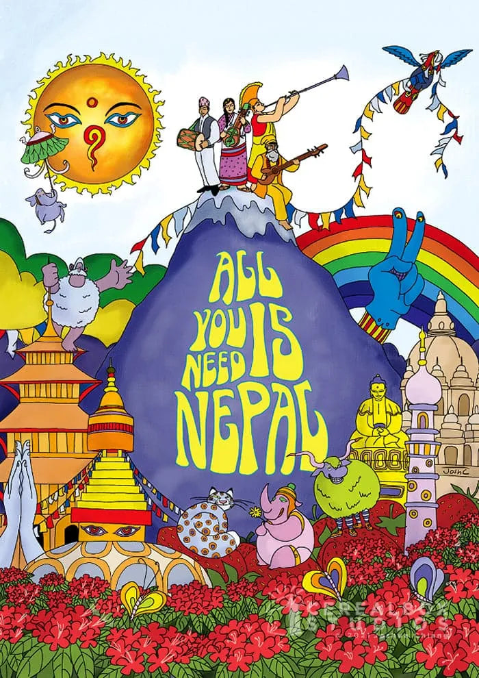 ALL YOU NEED IS NEPAL Wall Art Print