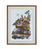 THE GREATEST SHOW VAN! Wall Art Print