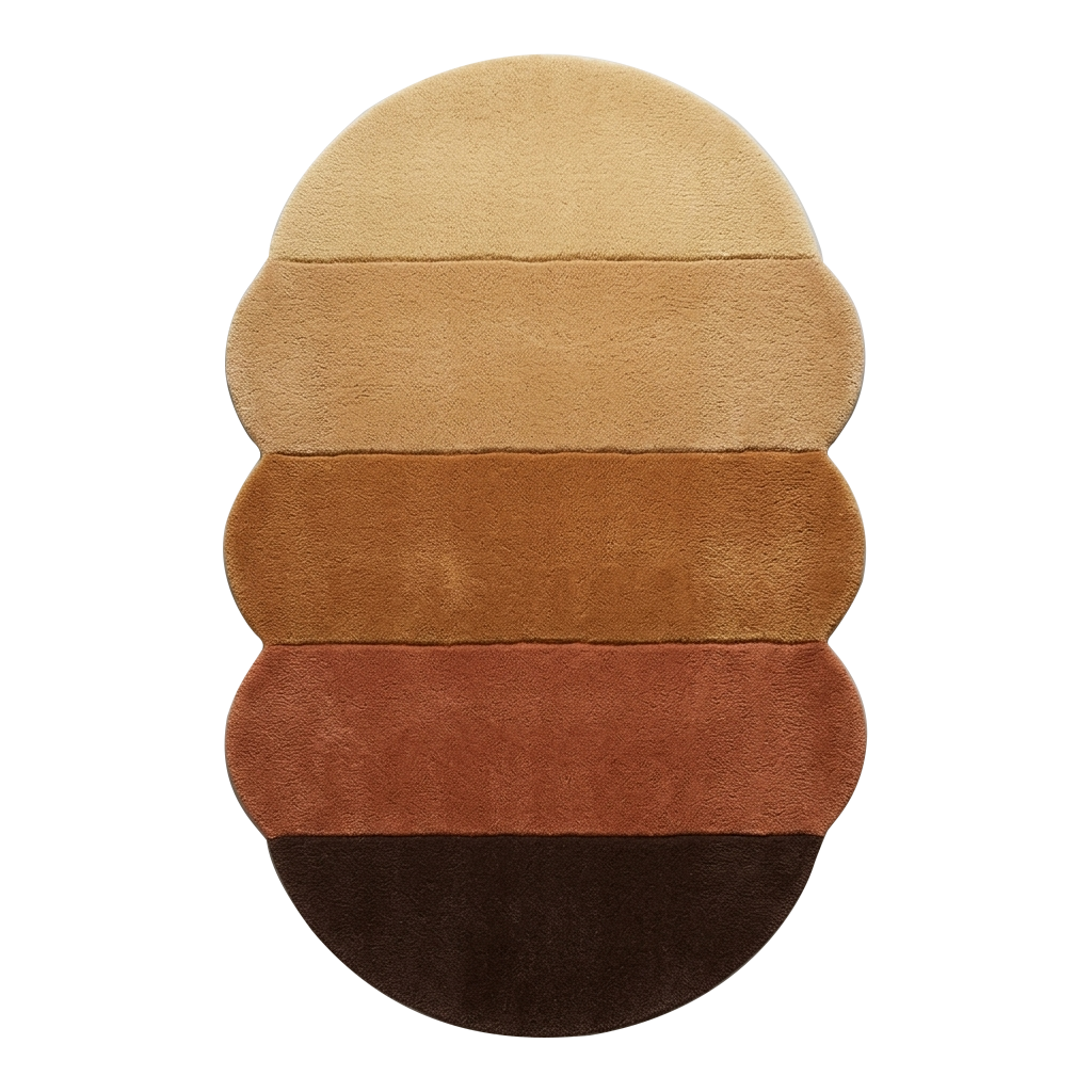 Terra Cotta Ombré Hand Tufted Wool Rug