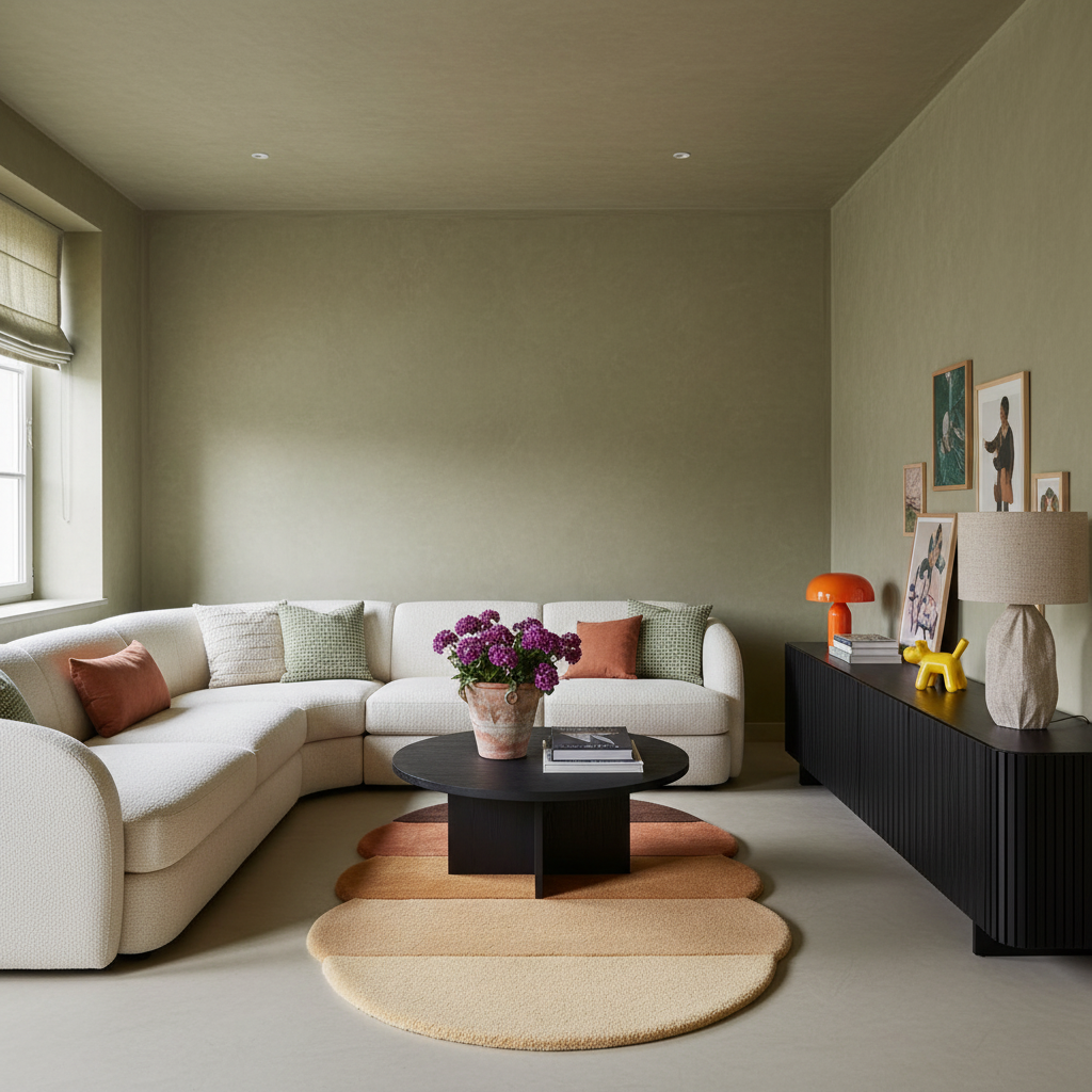 Terra Cotta Ombré Hand Tufted Wool Rug