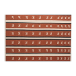 Terracotta Chevron Stripe Flatweave Rug - alternate view