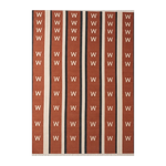 Terracotta Chevron Stripe Flatweave Rug