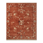 Terracotta Peking Garden Hand Knotted Rug