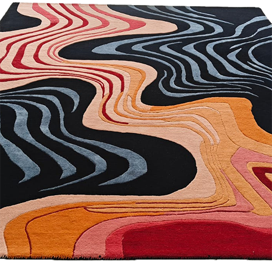 Terracotta Tide Hand Tufted Rug 