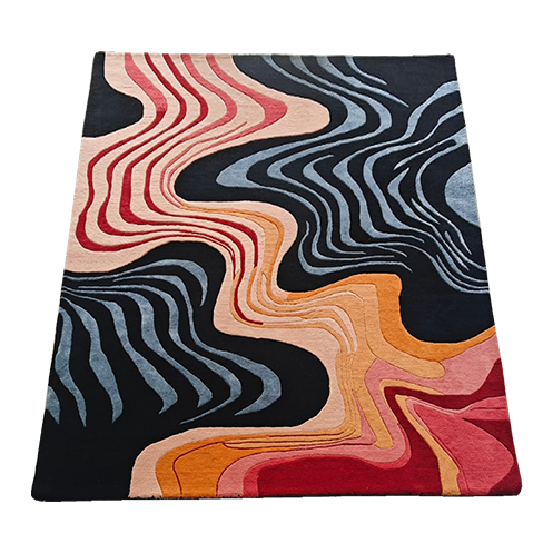 Terracotta Tide Hand Tufted Rug 