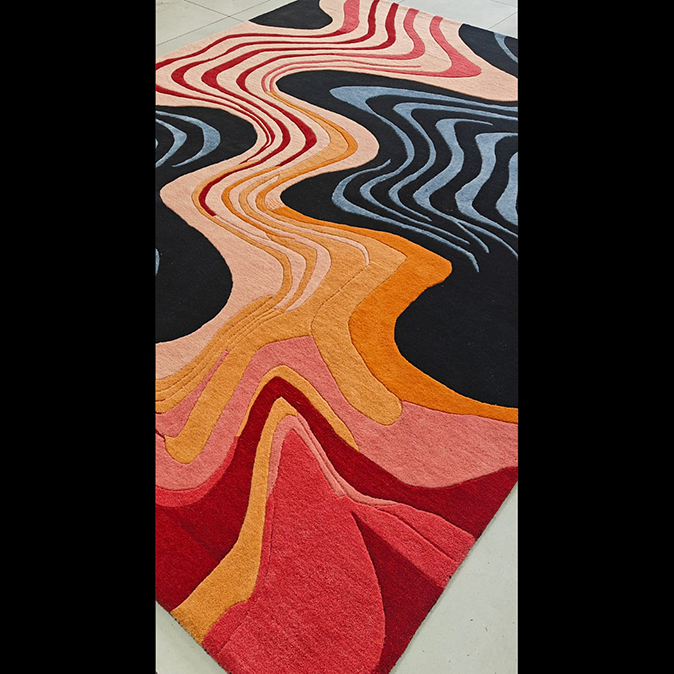 Terracotta Tide Hand Tufted Rug 