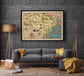 Texas Map Print| Fine Art Prints