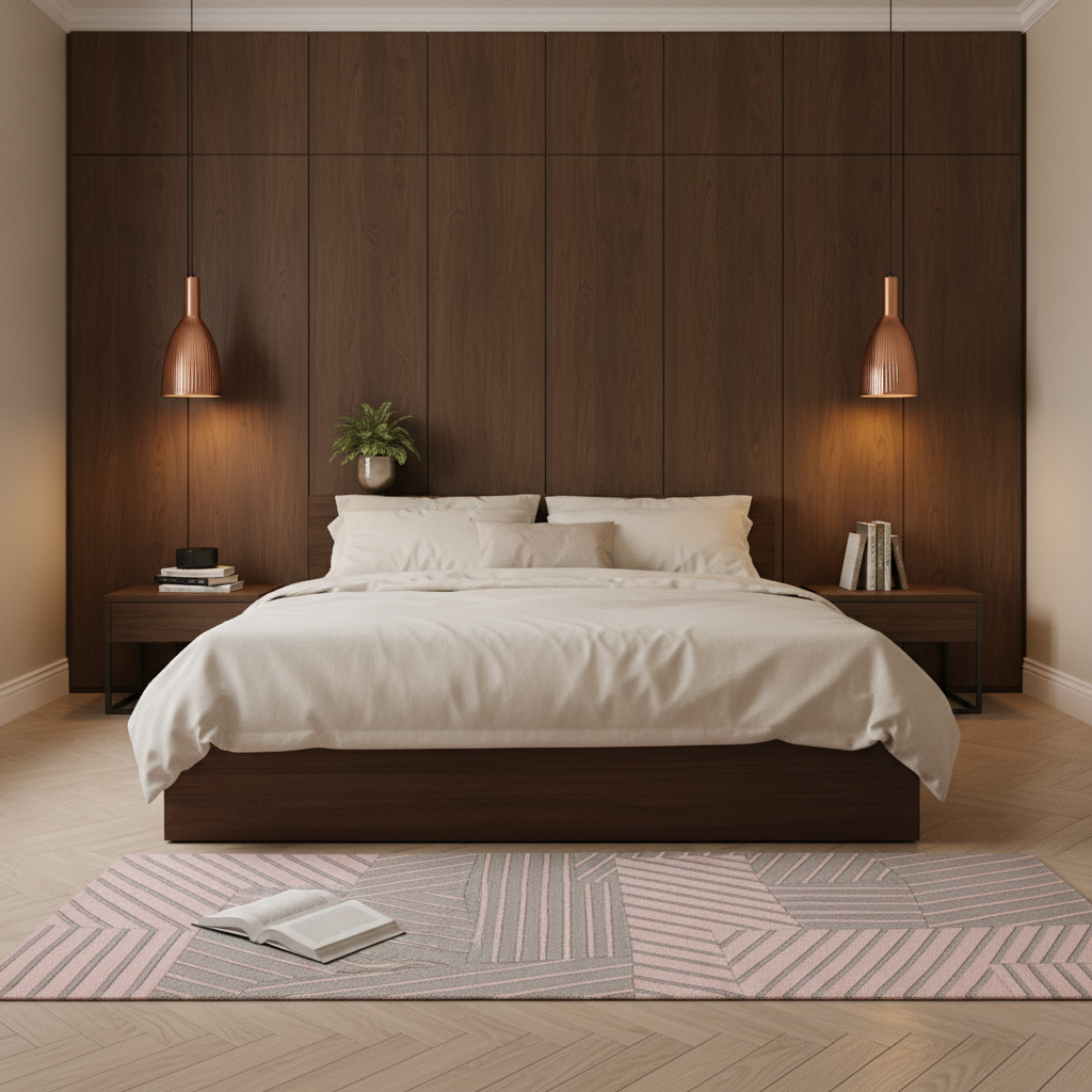Textured Block Hand Tufted Runner Rug