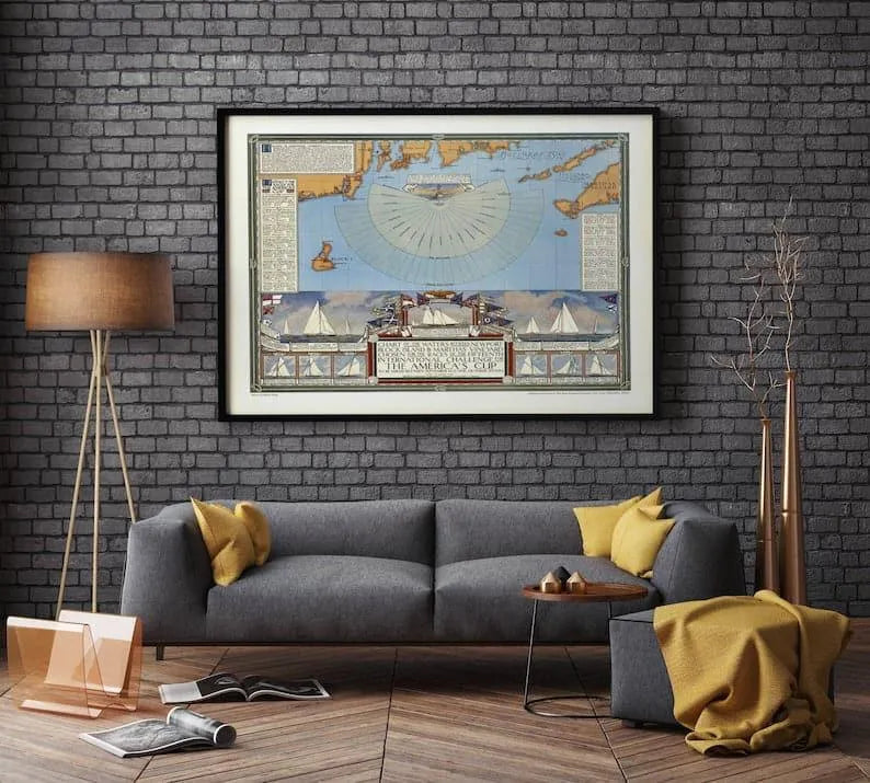 The America's Cup Poster| Sailing Wall Art