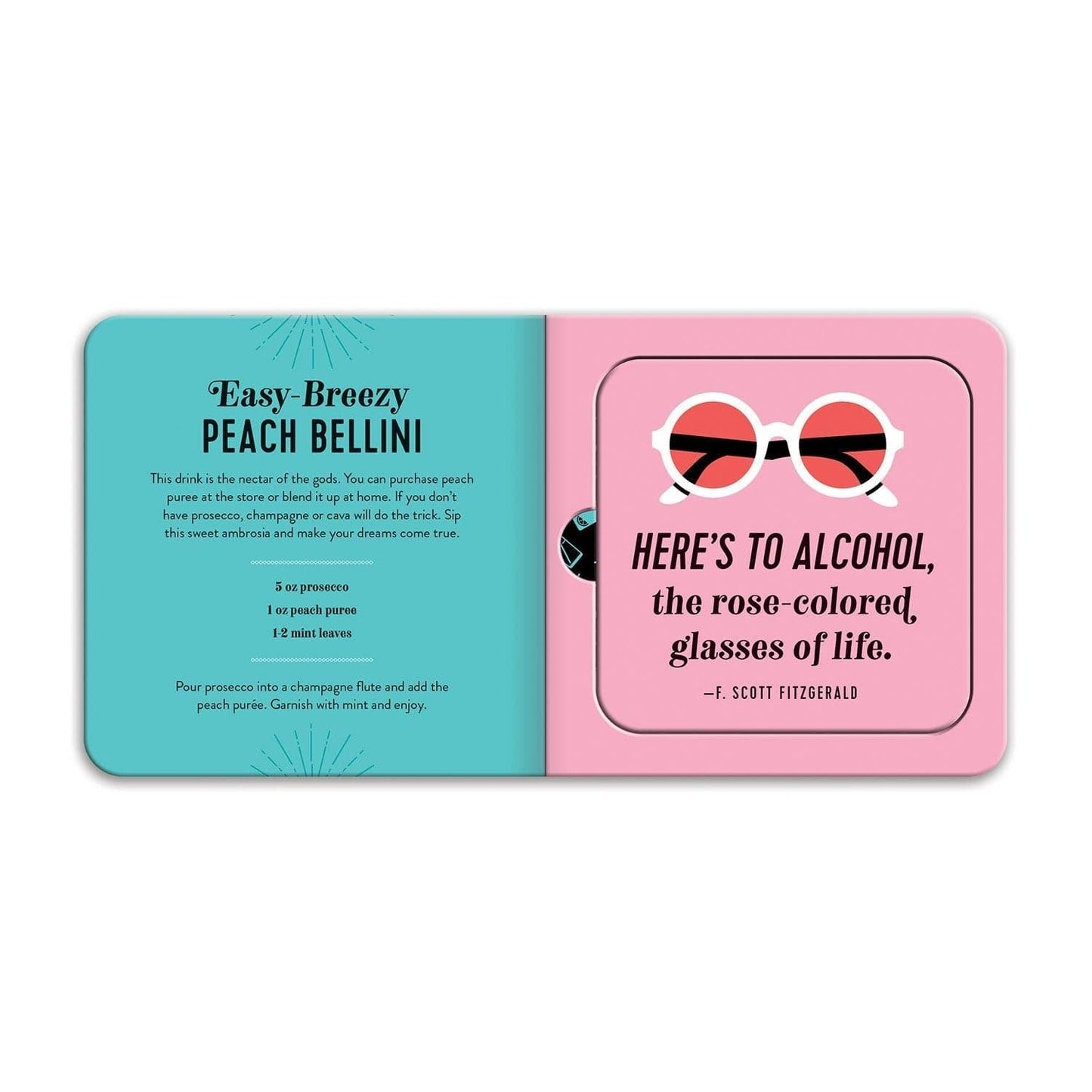 The Power of Positive Drinking Coaster Book The Power of Positive Drinking Coaster Book The Power of Positive Drinking Coaster Book 
