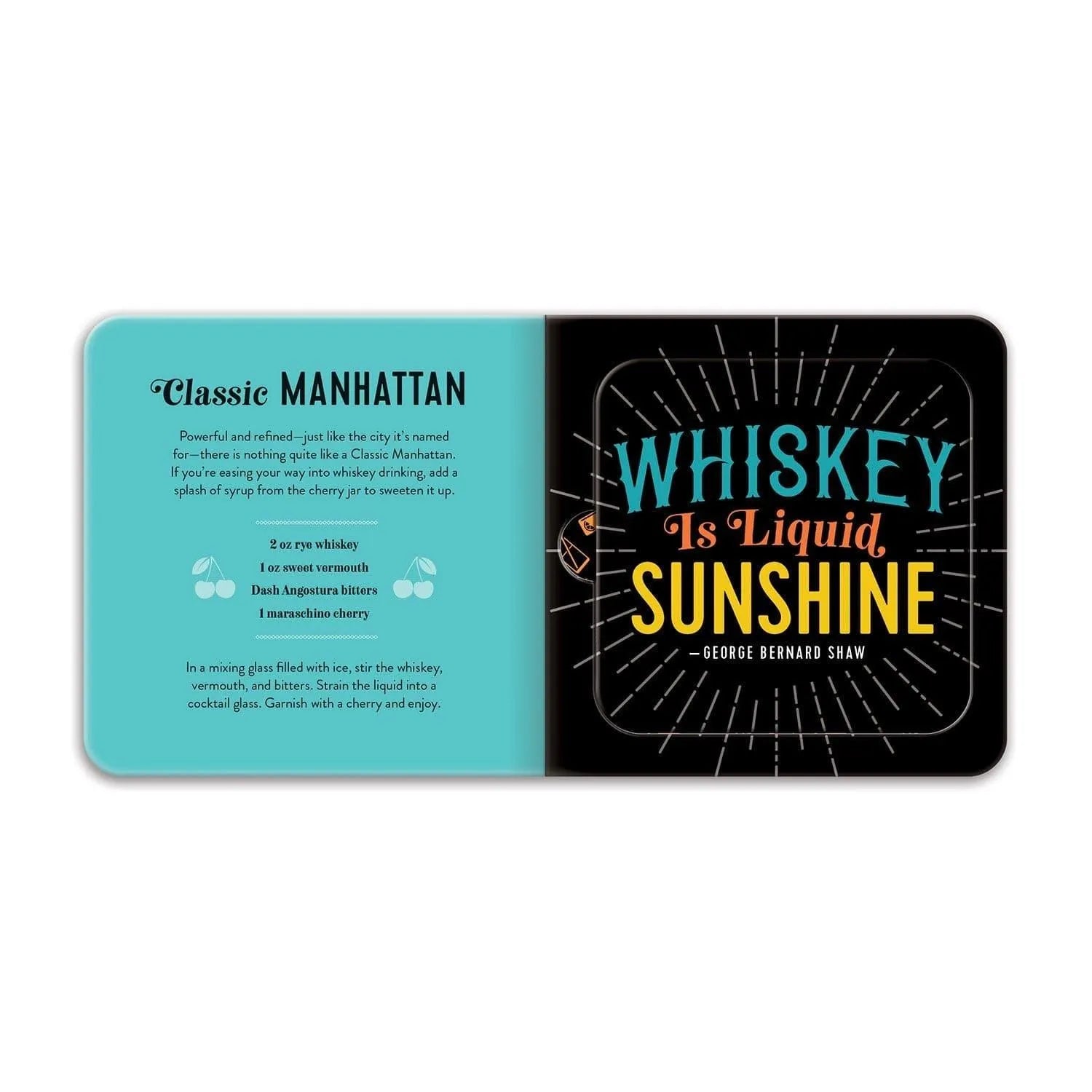 The Power of Positive Drinking Coaster Book