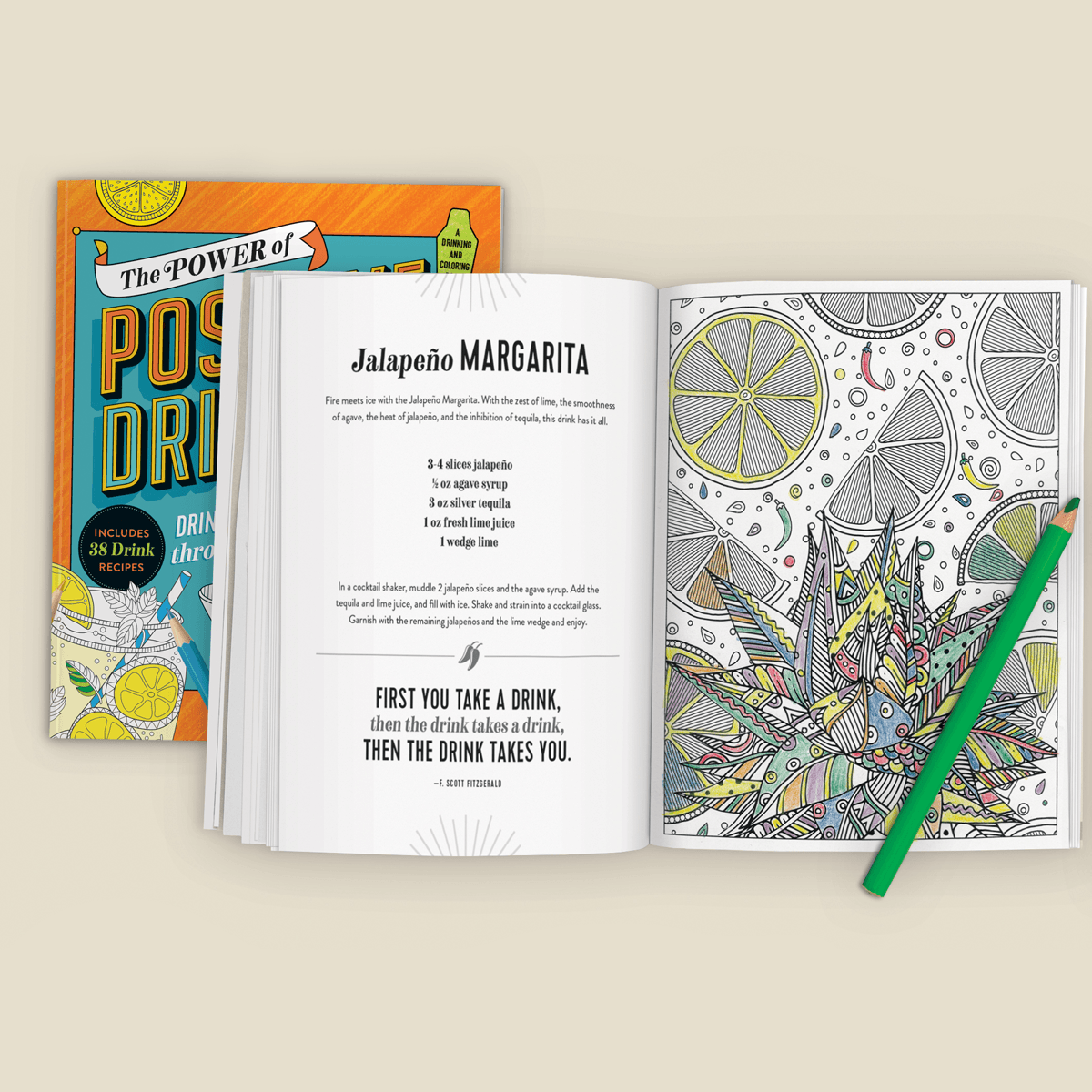 The Power of Positive Drinking Coloring and Cocktail Book The Power of Positive Drinking Coloring and Cocktail Book 