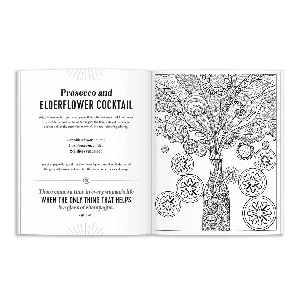 The Power of Positive Drinking Coloring and Cocktail Book