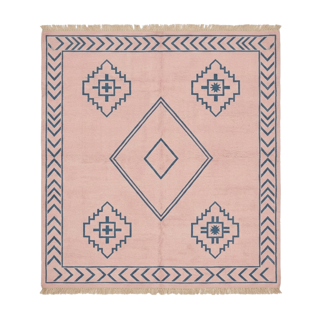 The Blush Diamond Hand Knotted Rug