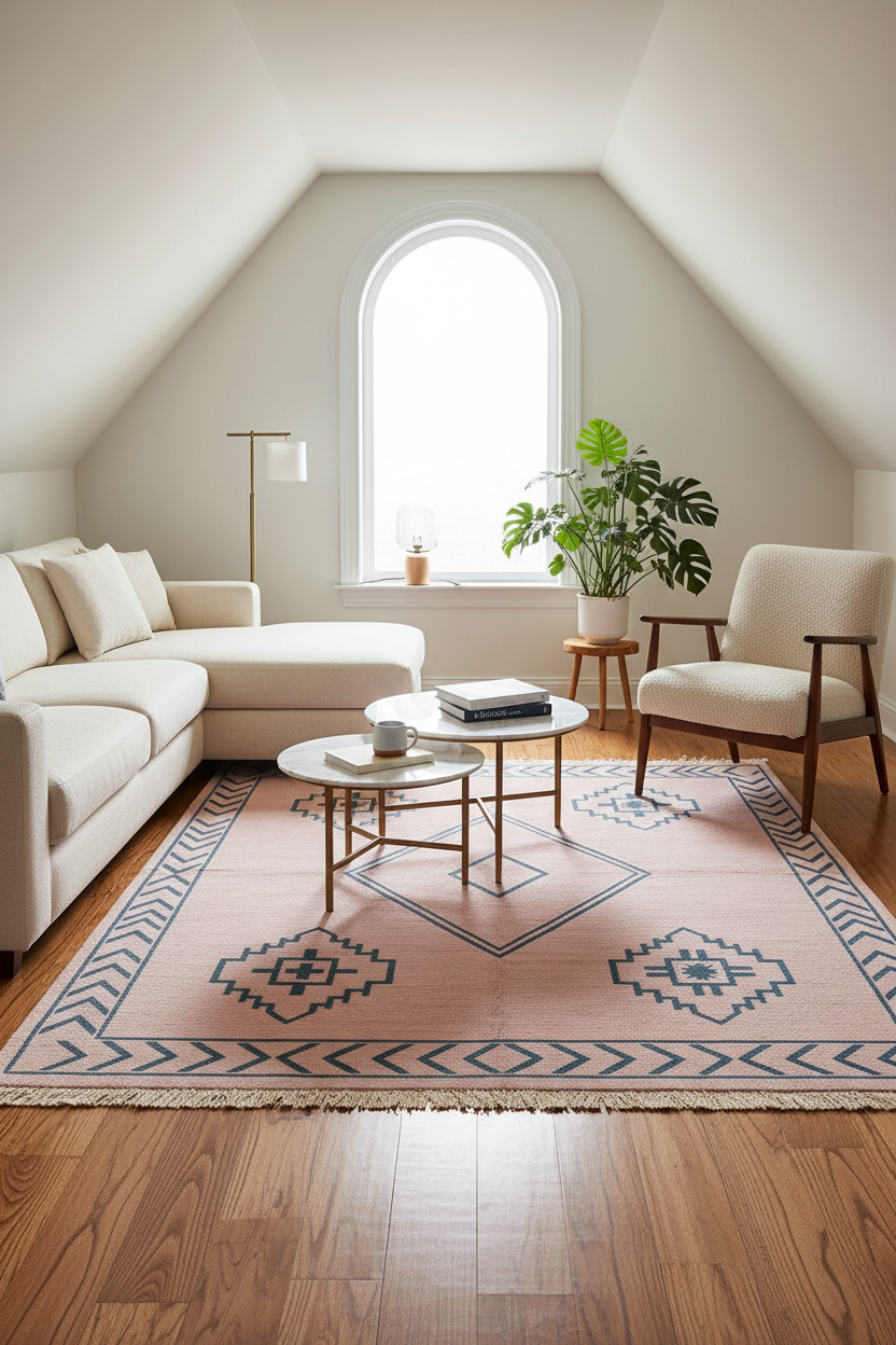 The Blush Diamond Hand Knotted Rug