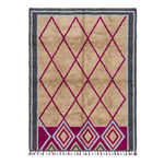 The Bold Border Moroccan Shag Rug