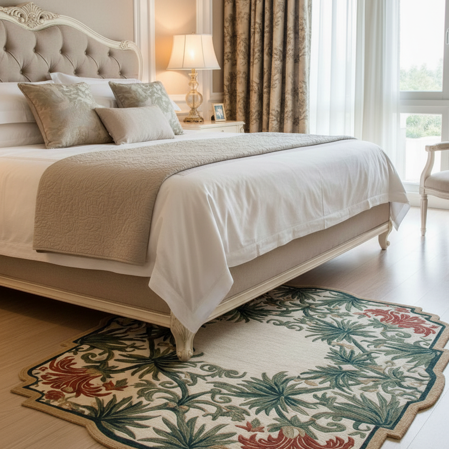 The Botanical Medallion Hand Tufted Wool Rug