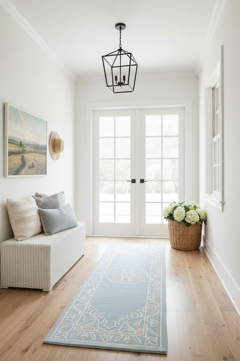 The Celestial Floral Hand Tufted Runner Rug