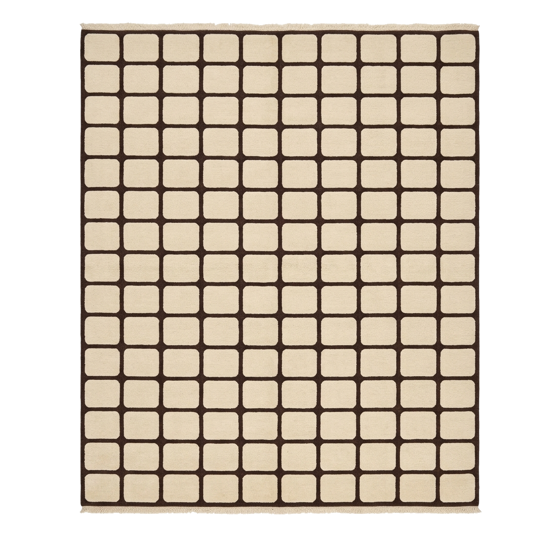 The Classic Gridwork Hand Knotted Rug 