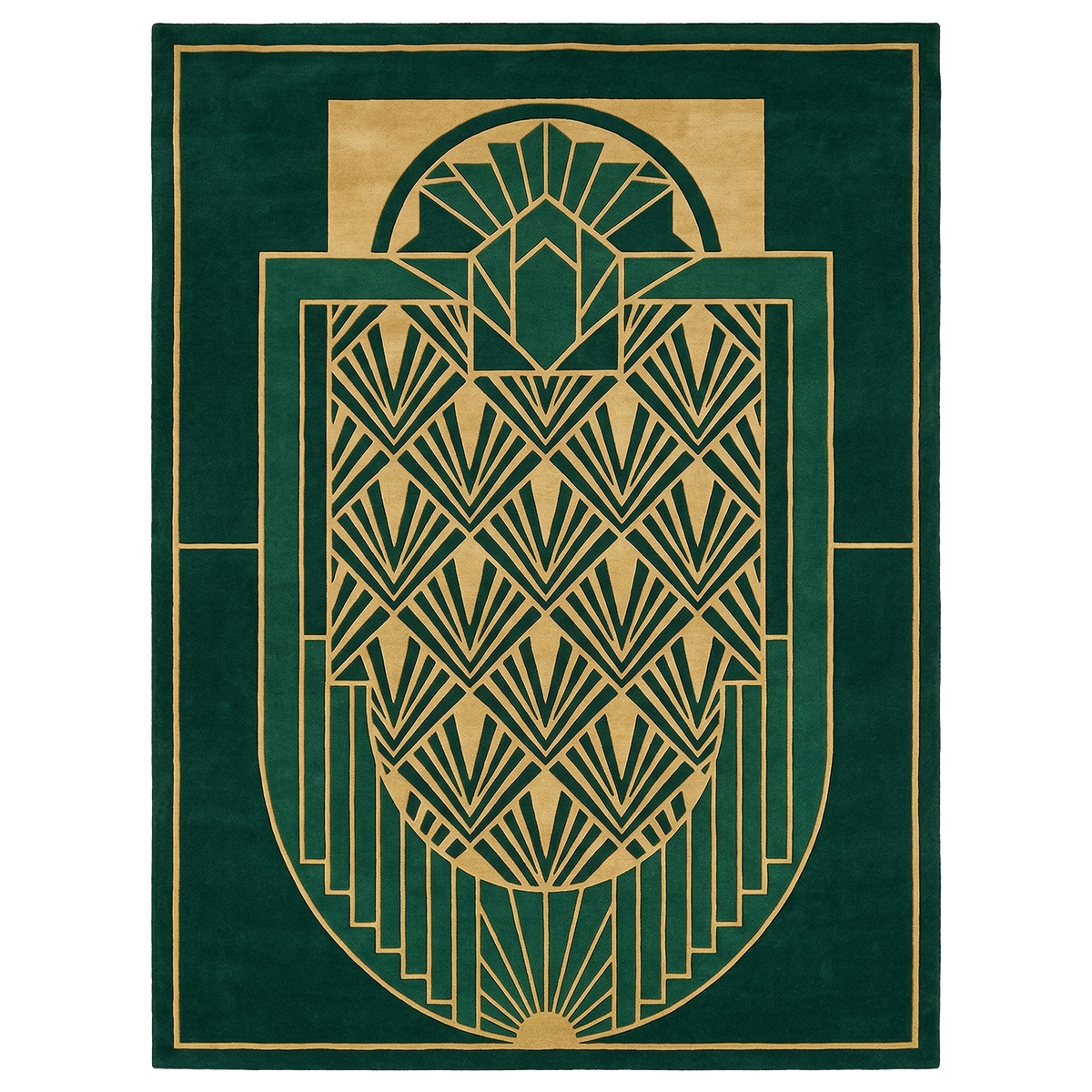 The Emerald Gate Hand Tufted Rug