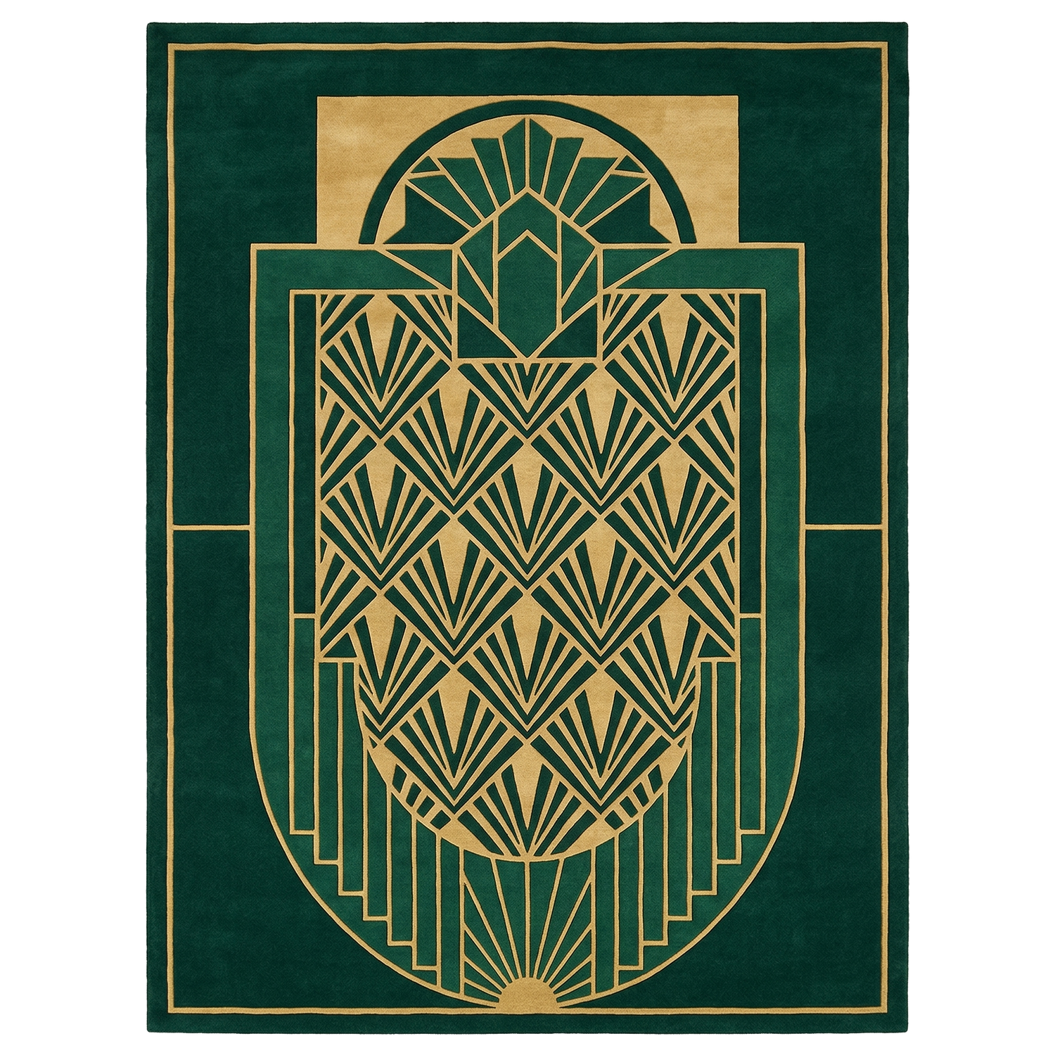 The Emerald Gate Hand Tufted Rug