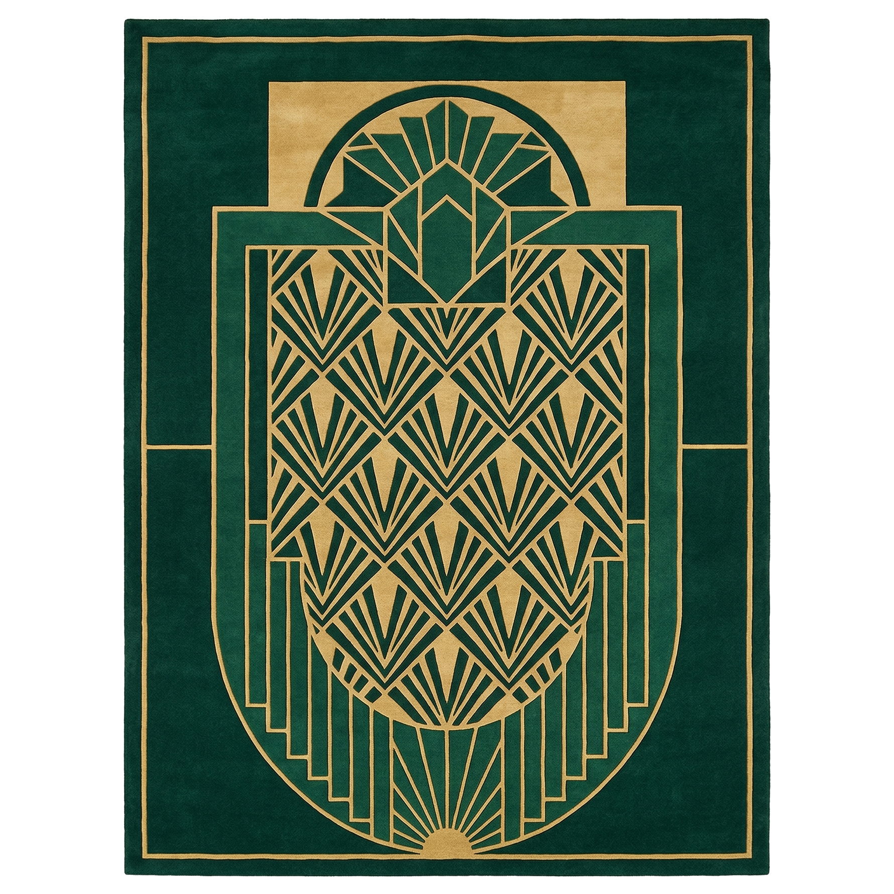The Emerald Gate Hand Tufted Rug