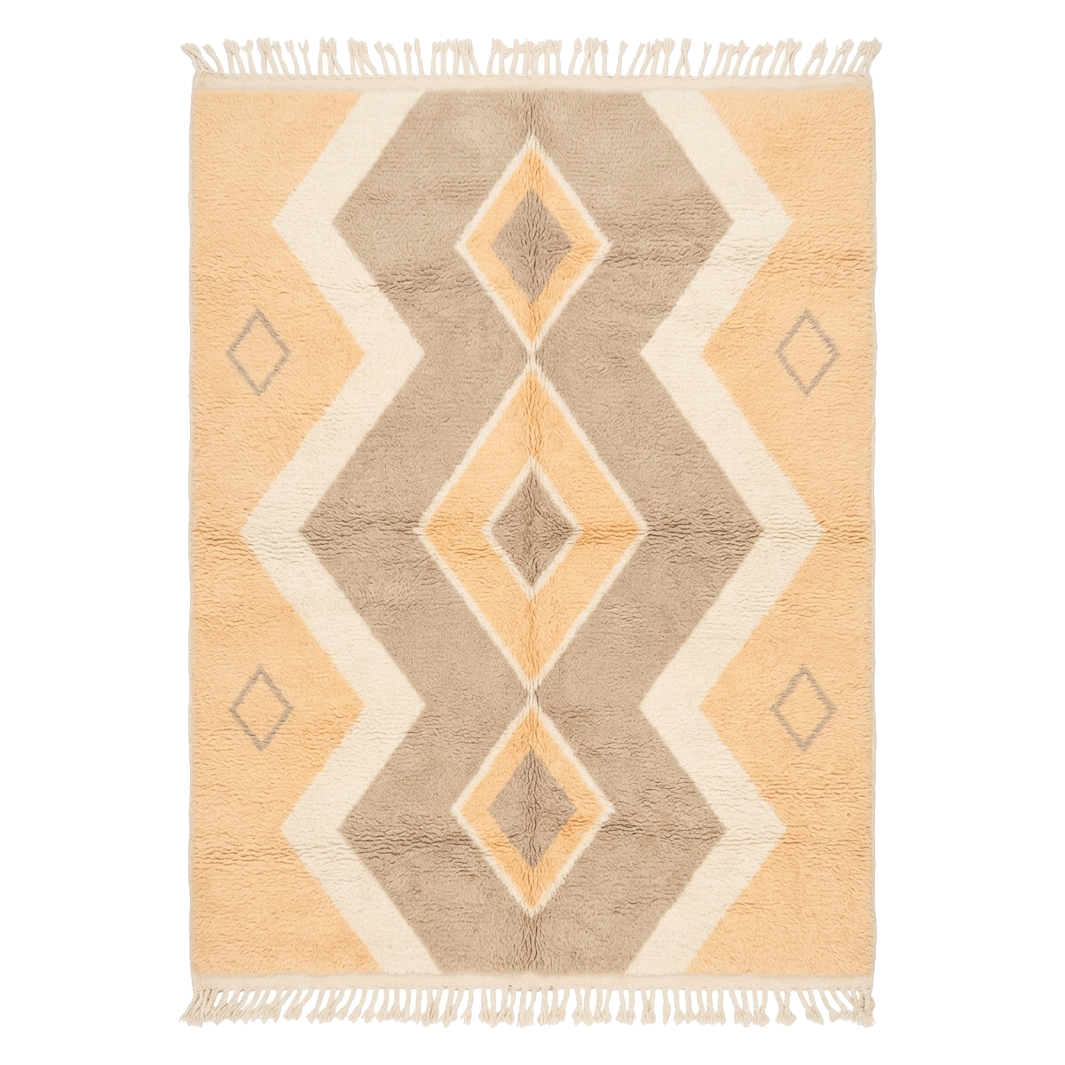 The Golden Zigzag Moroccan Rug