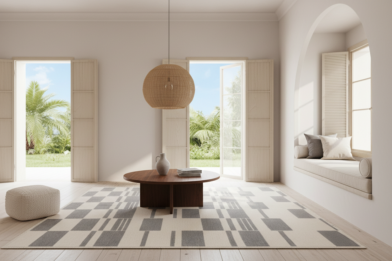 The Harmonic Stripe Hand Knotted Rug