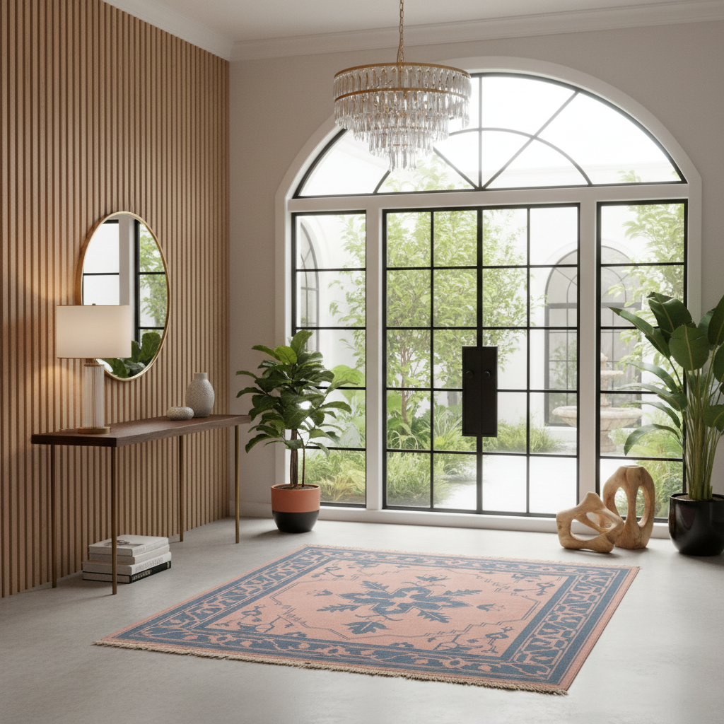 The Heritage Rose Hand Knotted Rug