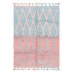 The Pastel Lattice Moroccan Shag Rug