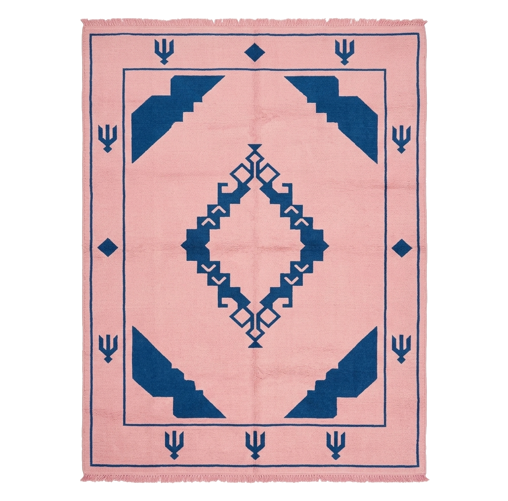The Pink Vanguard Hand Knotted Rug