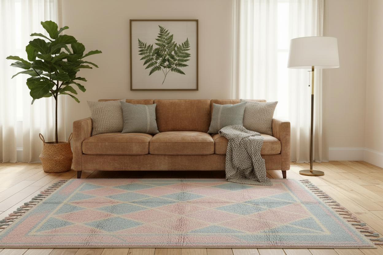 The Soft Grid Moroccan Shag Rug