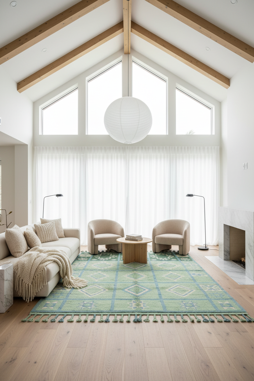 The Verdant Orchard Moroccan Rug
