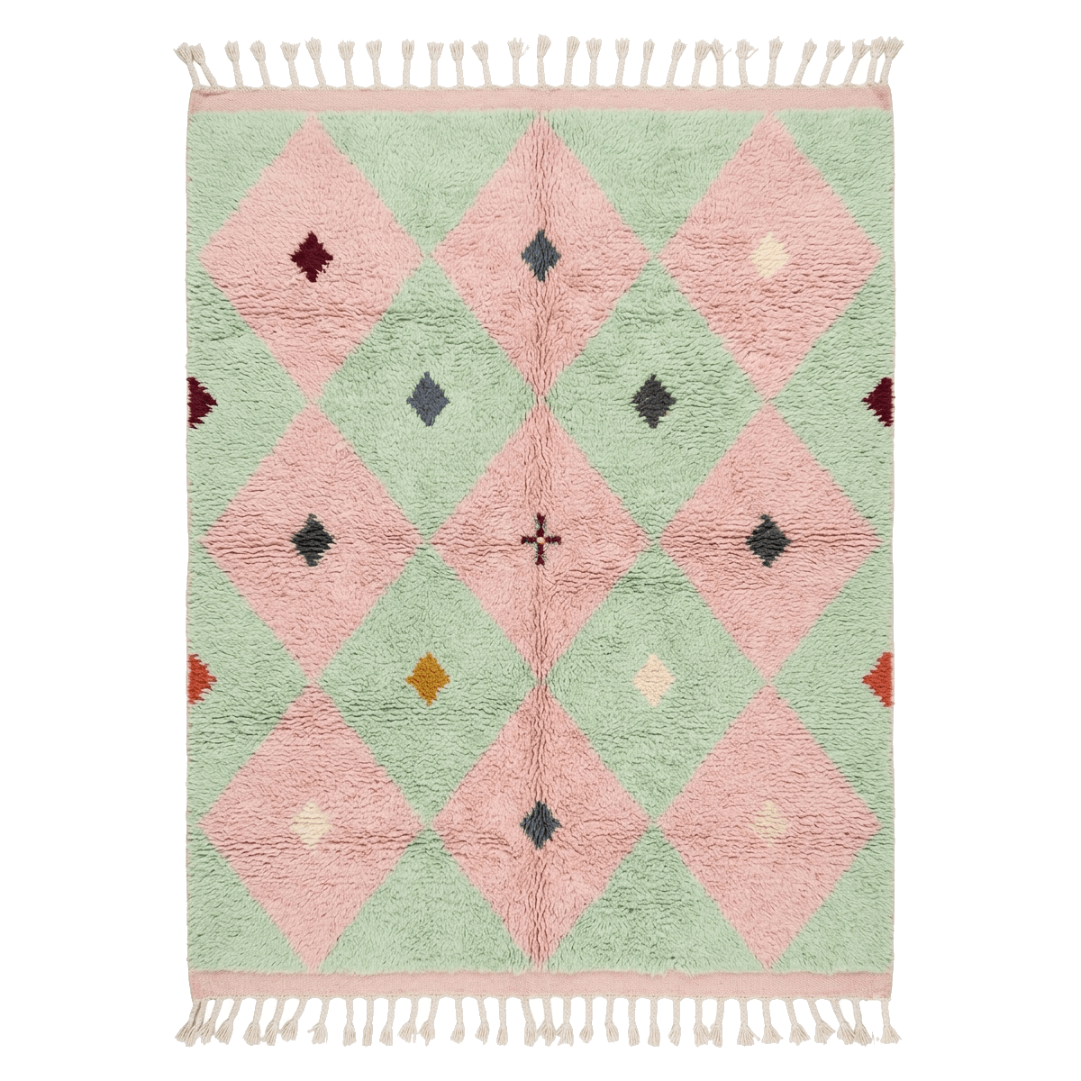 The Confetti Diamond Moroccan Shag Rug - MAIA HOMES