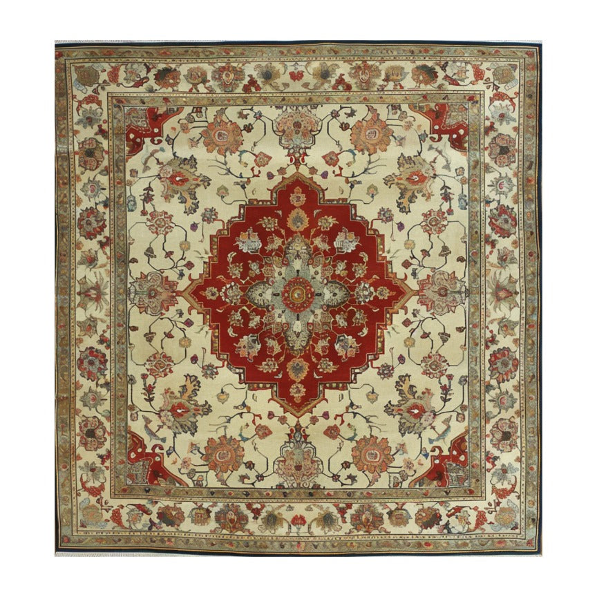 Presenting the Ancient Caravan Hand Knotted Area Rug, a stunning tribute to time-honored design and craftsmanship. Inspired by rich, traditional patterns, this rug brings a sense of history and luxury to your home with its intricate details and warm hues.